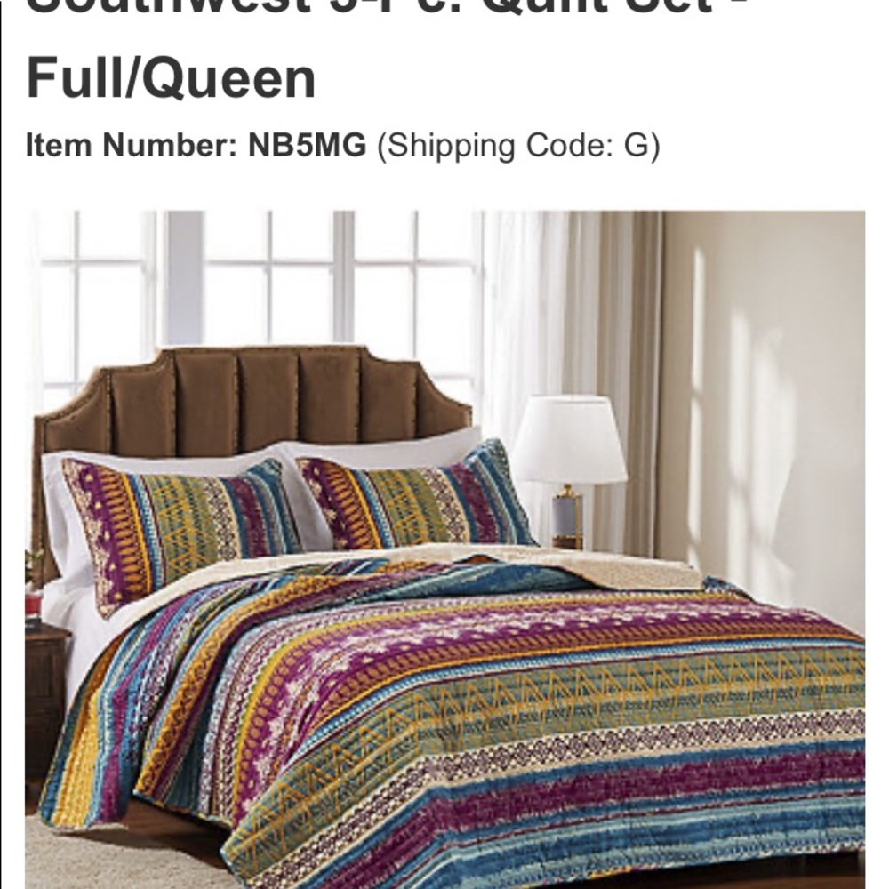 New Queen Quilt Set